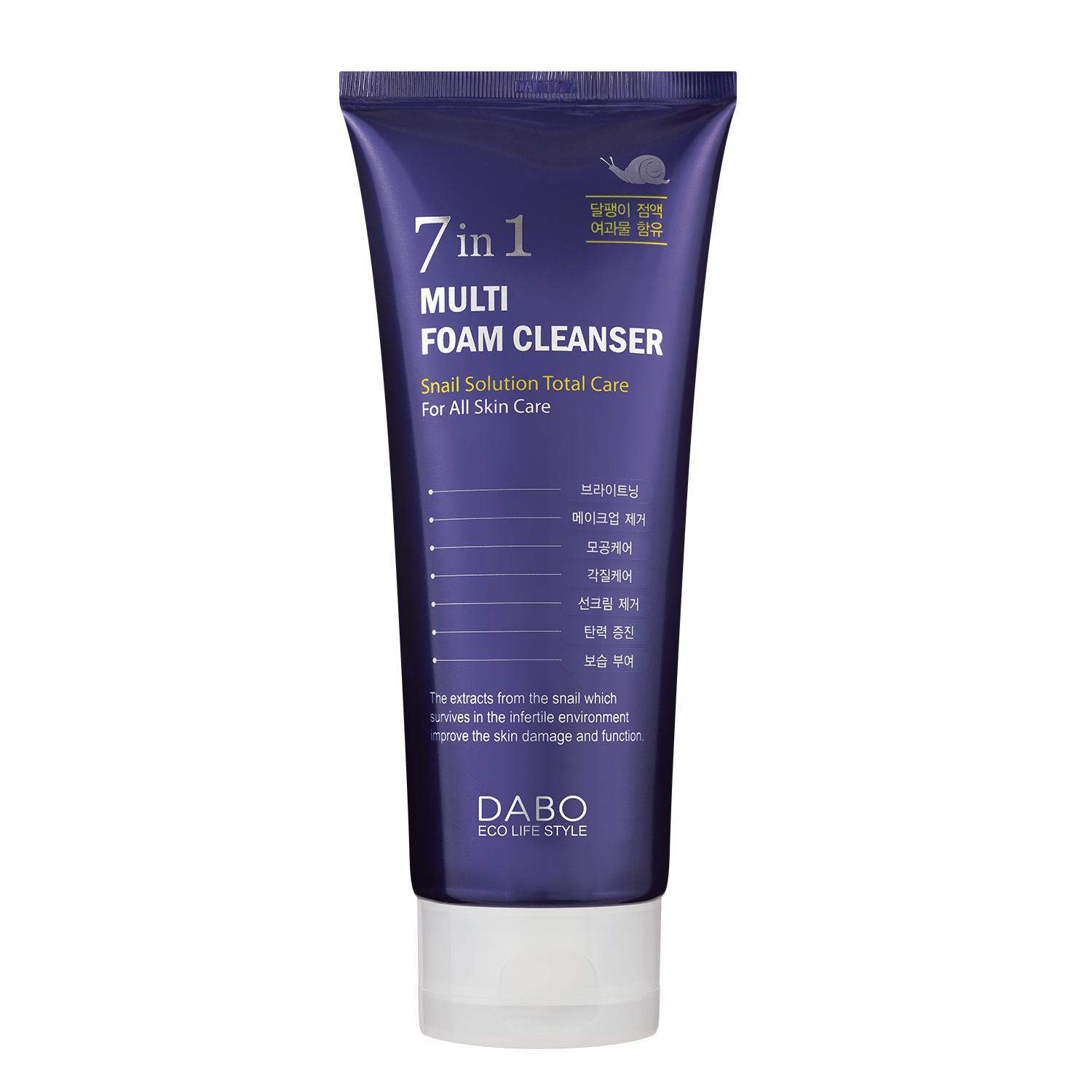 Sữa rửa mặt 7 in 1 Dabo trắng da,  sạch nhờn Hàn Quốc 180ml.