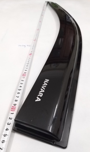 Vè che mưa xe Nissan Navara 2015 - 2023, 2024 - 2025, Nhựa Đen Thái cao cấp, dày dặn, sáng bóng (gồm 4 cánh)
