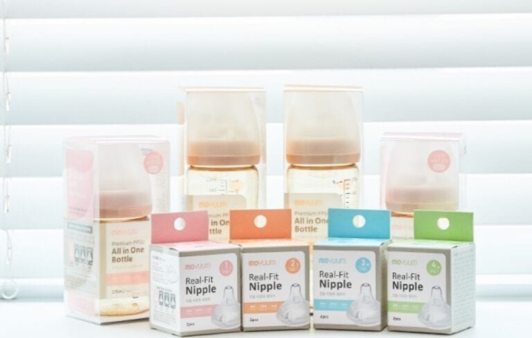 Núm ti Bình sữa Moyuum Hàn Quốc đủ size số 1, 2, 3, 4 ( 1 núm tách hộp)