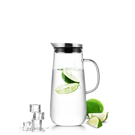 Bộ bình 4 ly thủy tinh nắp inox T67 1250mL