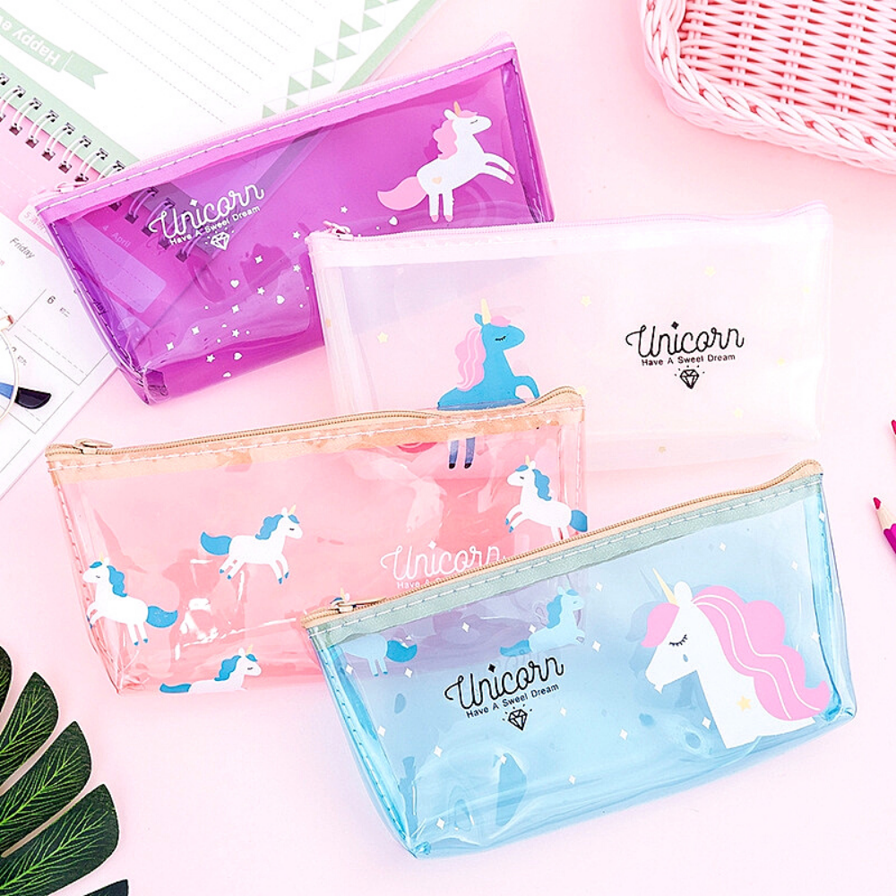 [HCM]Bóp Viết Trong Suốt Unicorn Kỳ Lân