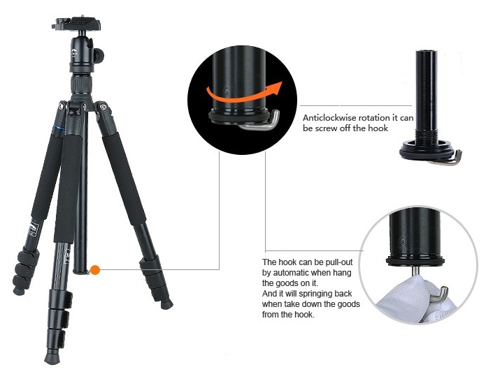 Chân máy ảnh Tripod Coman TK-257+CV-0