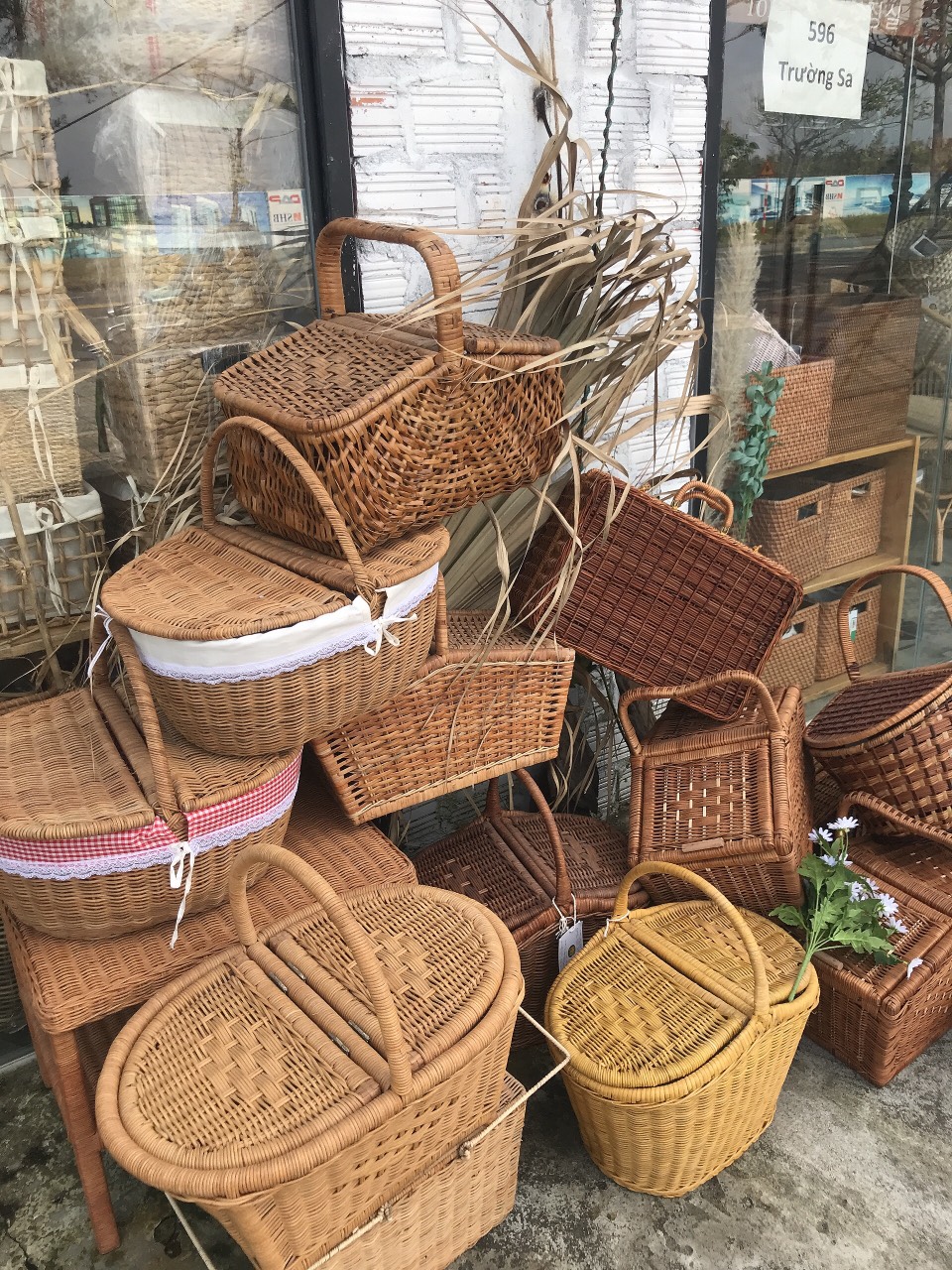 [Top 1 Bán Chạy] Giỏ Đựng Đồ Đa Năng, Giỏ Mây Đựng Đồ Đi Dã Ngoại Picnic Siêu Tiện Dụng Hàng Handmade Pinic Chup hình studio