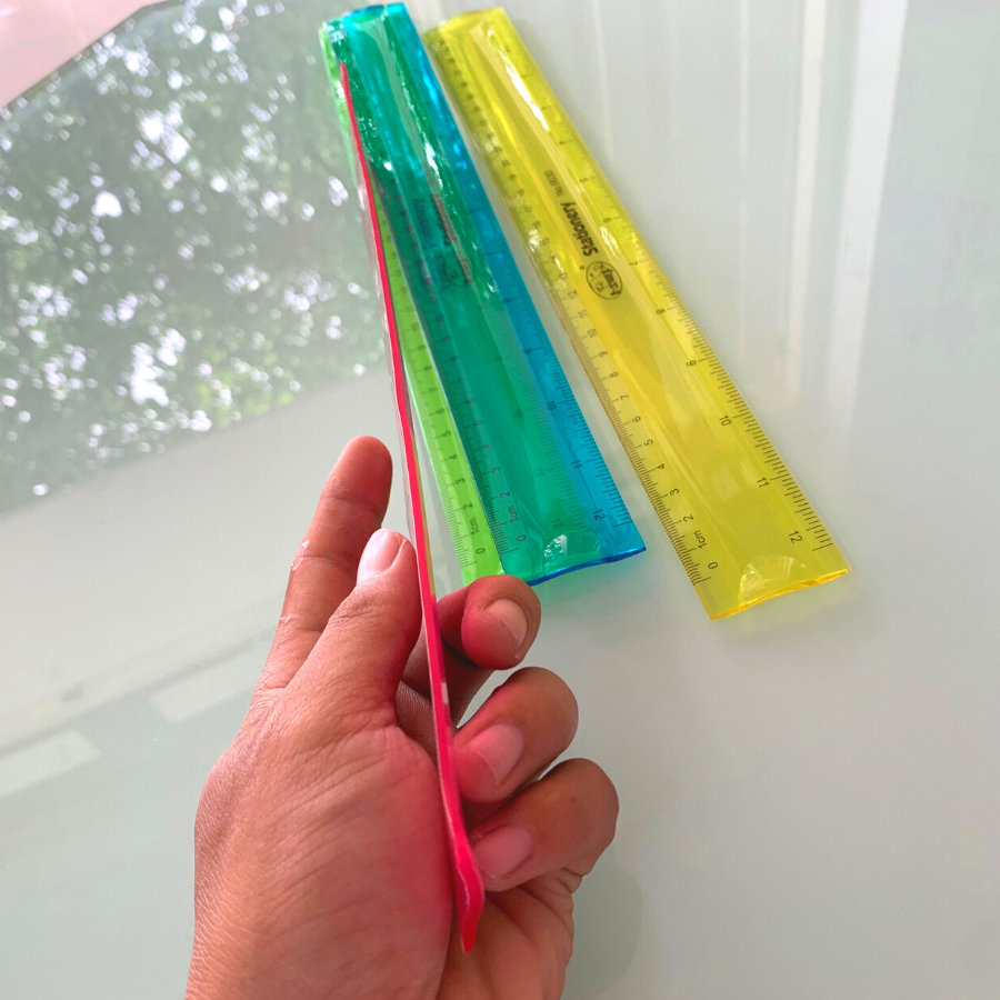Combo 2 Cây Thước Dẻo Nhiều Màu 30cm No.300 ( Giao màu ngẫu nhiên )