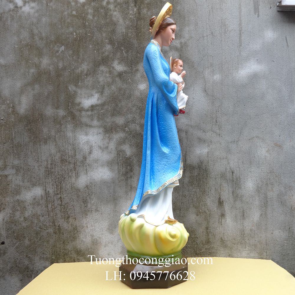 Tượng Đức Mẹ La Vang Việt Nam 80cm composite