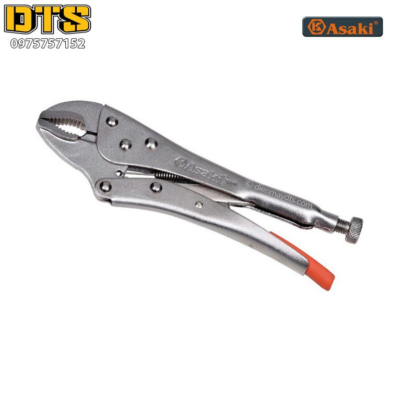 Kìm chết mỏ cong asaki ak-8258 10 /250mm
