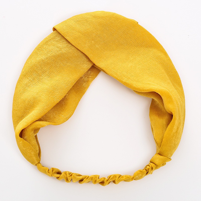 [HCM]Băng đô turban vải trơn phi bóng