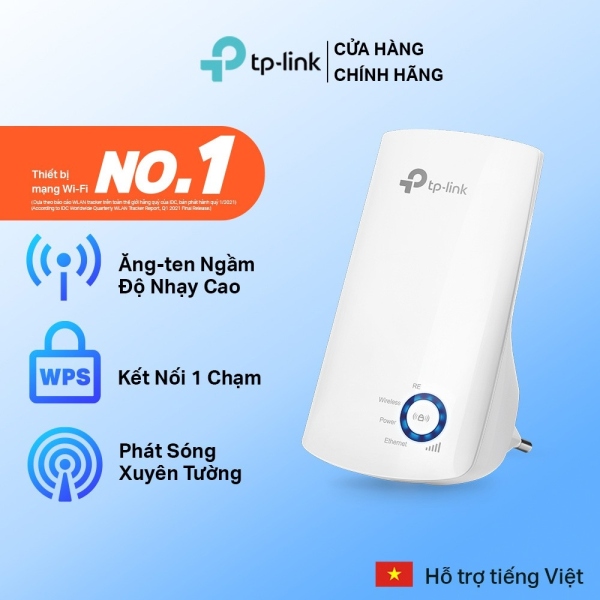▤✼✔  Bộ Mở Rộng Sóng Wifi TP-Link TL-WA850RE Chuẩn N 300Mbps - Hàng Chính Hãng