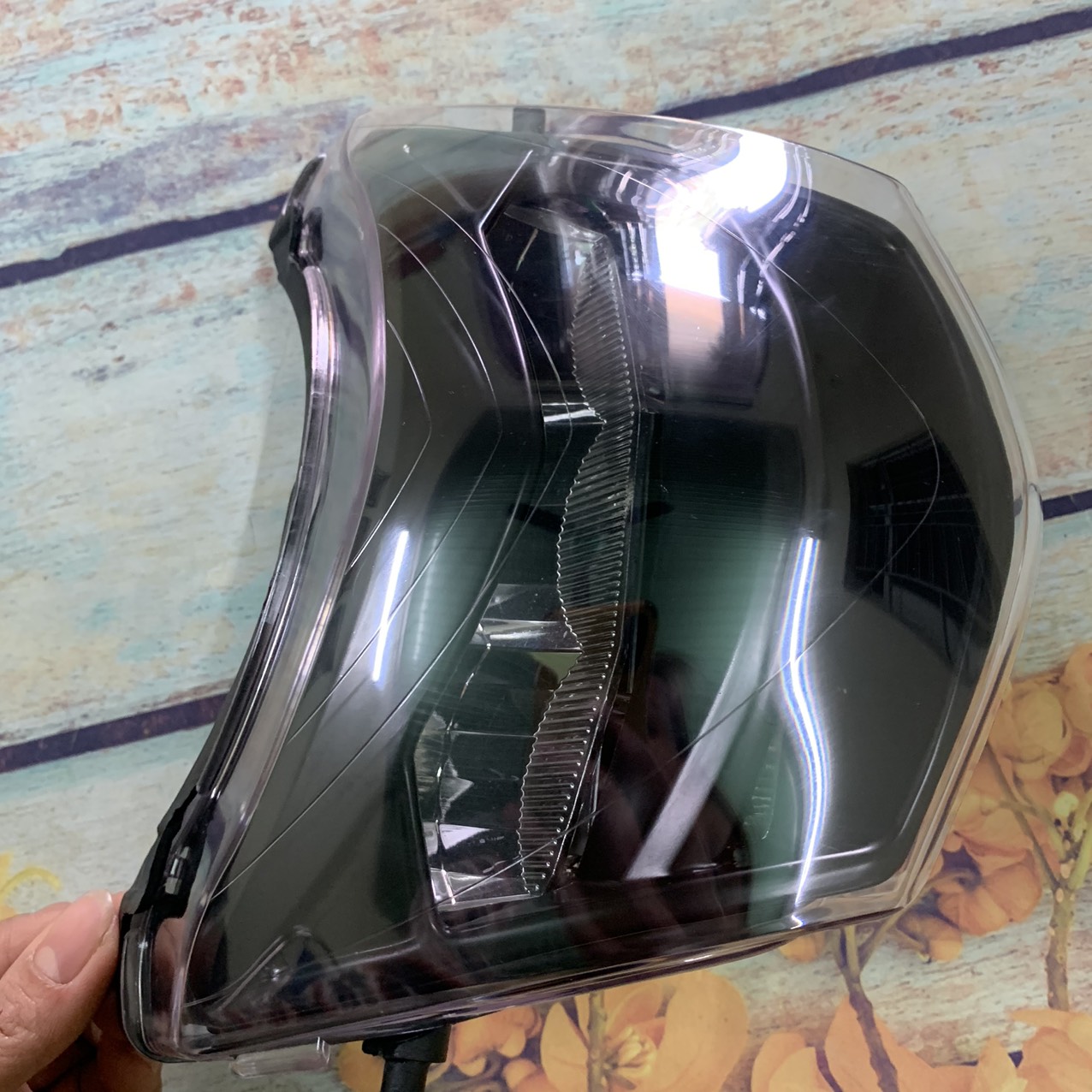 Pha đèn LED 2 tầng  xe Wave 50cc ,(GIÁ RẺ ) Wave A,Wave s100,Wave rsx 100,Wave RS siêu sáng