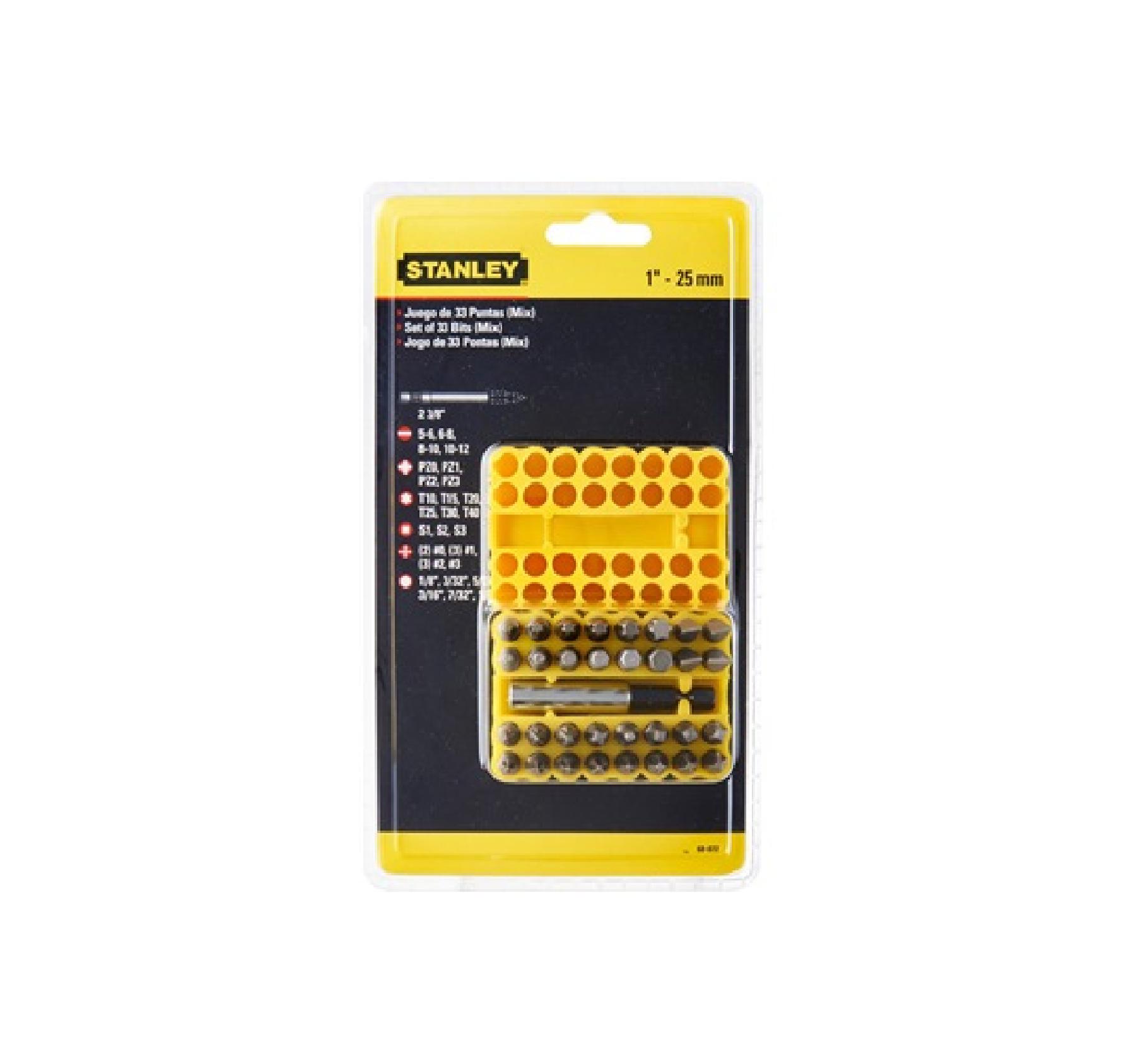 33 chi tiết bộ đầu vít stanley 68-072