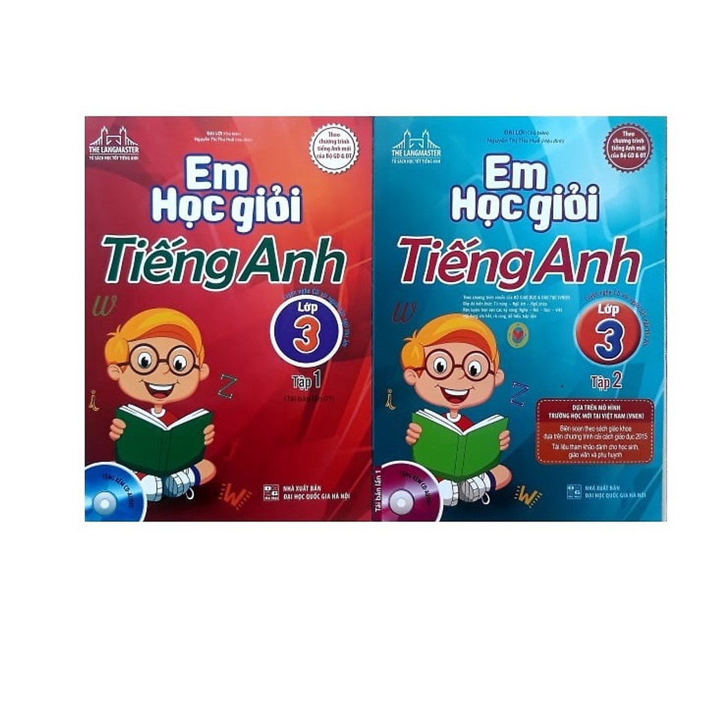 Sách - Em học giỏi tiếng Anh lớp 3 (trọn bộ 2 tập) - Mhboks