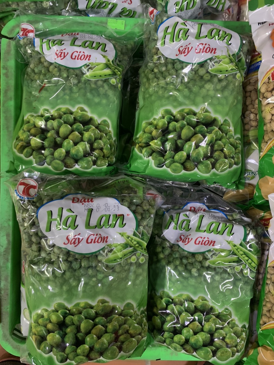 Đậu Hà Lan Sấy Giòn Gói 500g