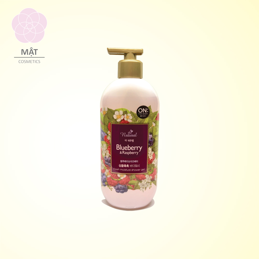 Sữa tắm On The Body Natural  Blueberry & Raspberry 500g