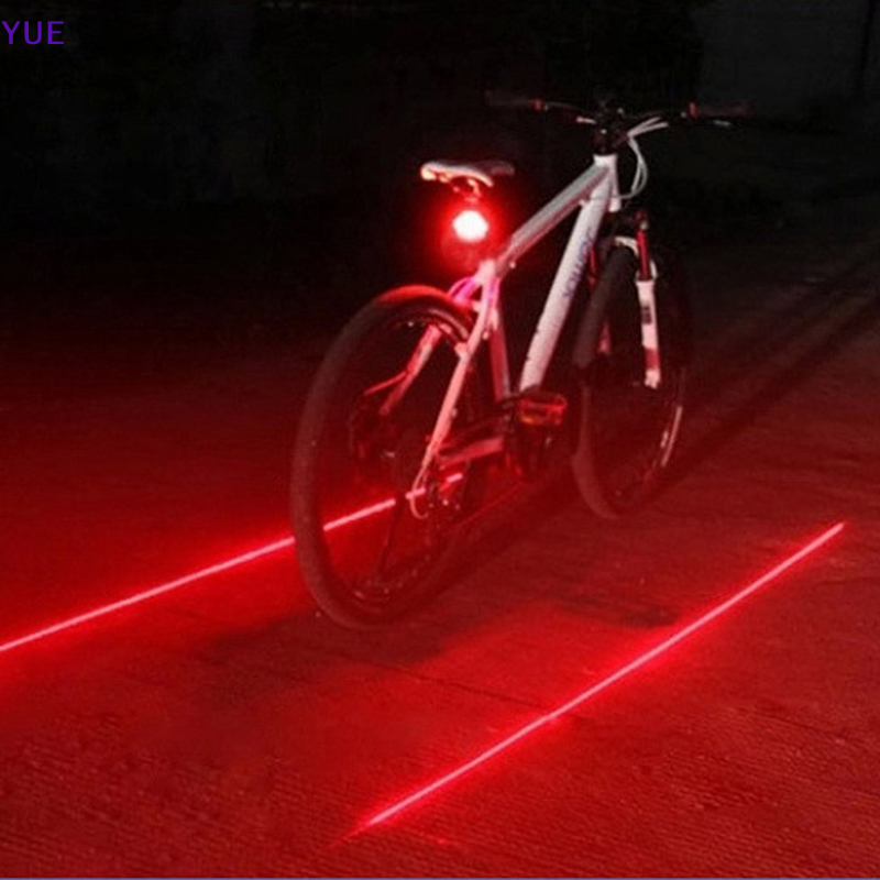 💖YUE 2 Đèn Led + 5 đèn nhấp nháy cảnh báo an toàn gắn đuôi xe đạp sau xe đạp