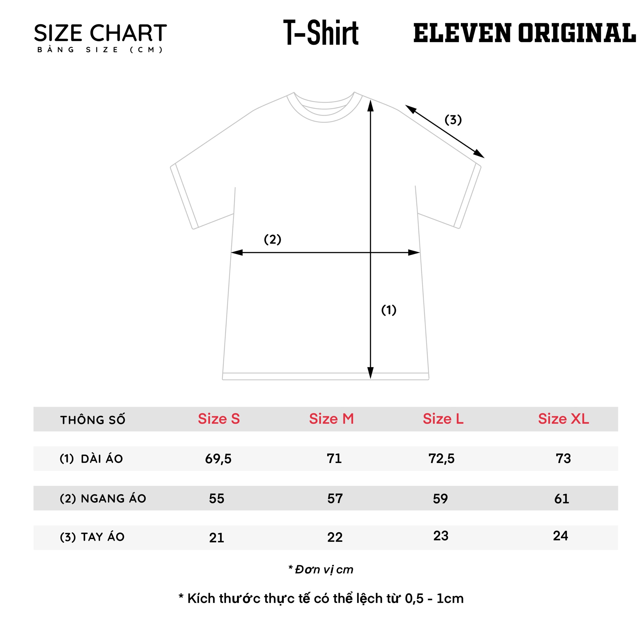 Áo thun Unisex Eleven Original - Blue