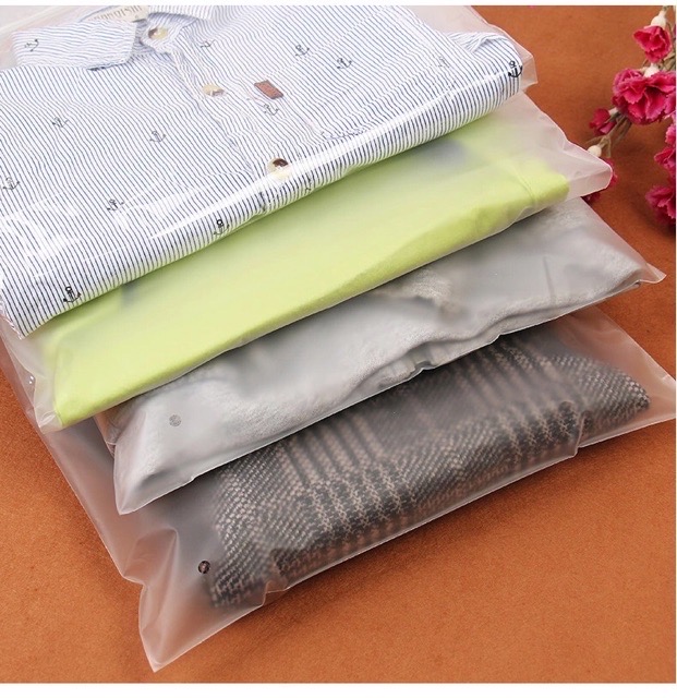 Túi Zip lụa mờ có khoá kéo đựng đồ cá nhân tiện lợi