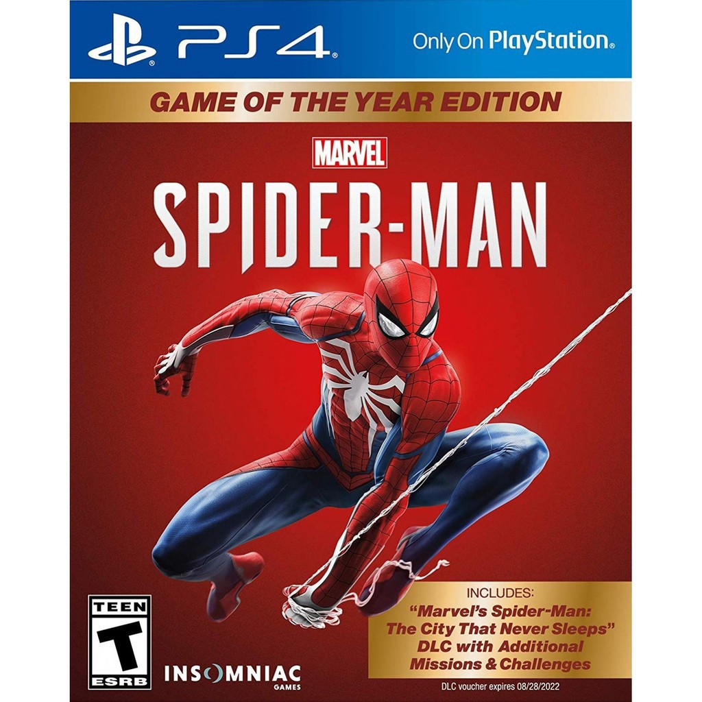 Đĩa Game Ps4: Marvels Spider-Man-Game of the Year Edition