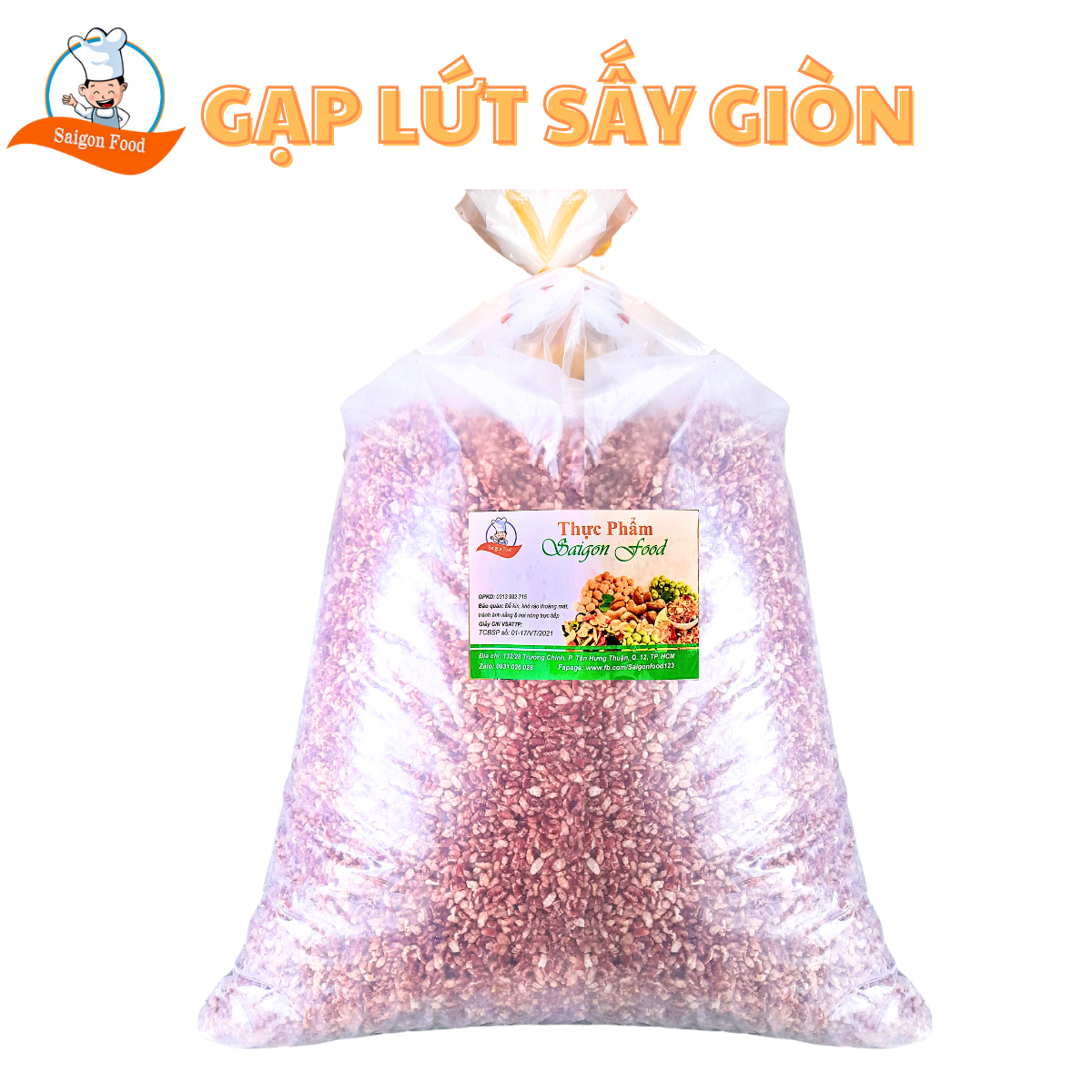 Combo 5kg gạo lứt sấy giòn không tẩm gia vị | saigonfood