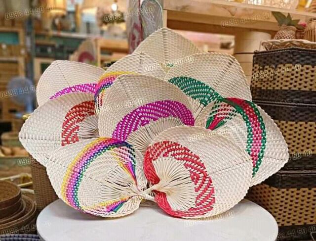 Quạt lá đề trái Tim Size 20.25.30cm
