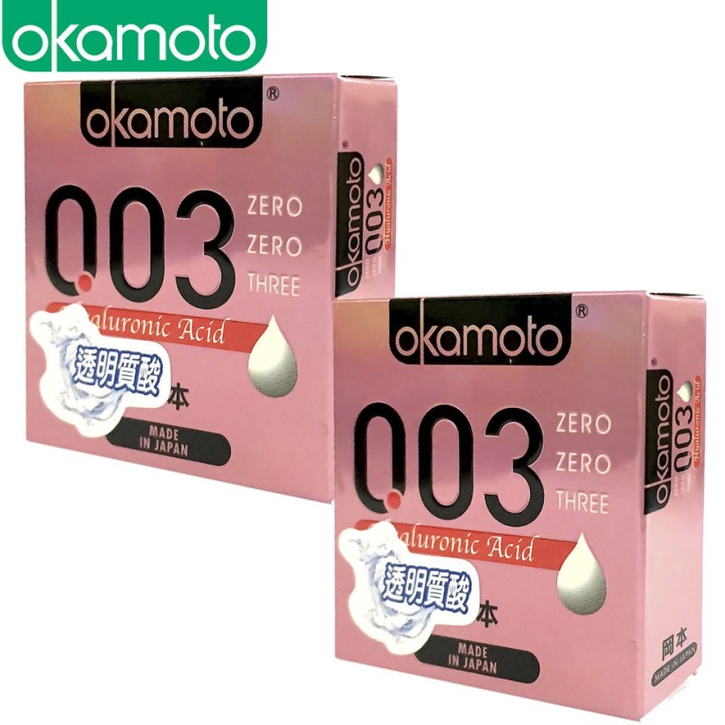 Bao Cao Su Okamoto 0.03 Hyaluronic Acid Siêu Mỏng Dưỡng Ẩm Và Bôi Trơn Hộp 3 Cái cao cấp