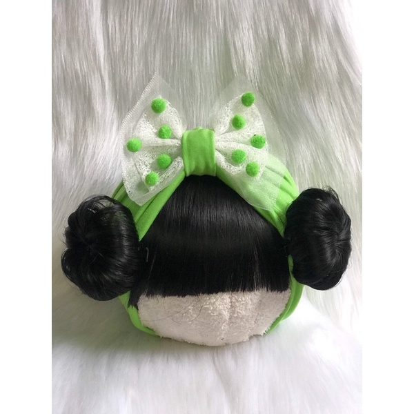 Mũ turban nơ lông