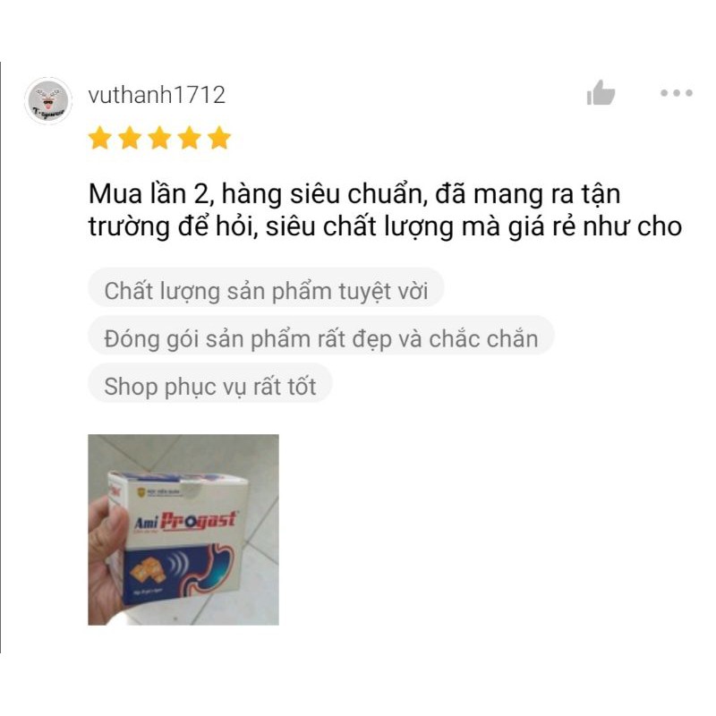 Cốm dạ dày Amiprogast Học viện quân y
