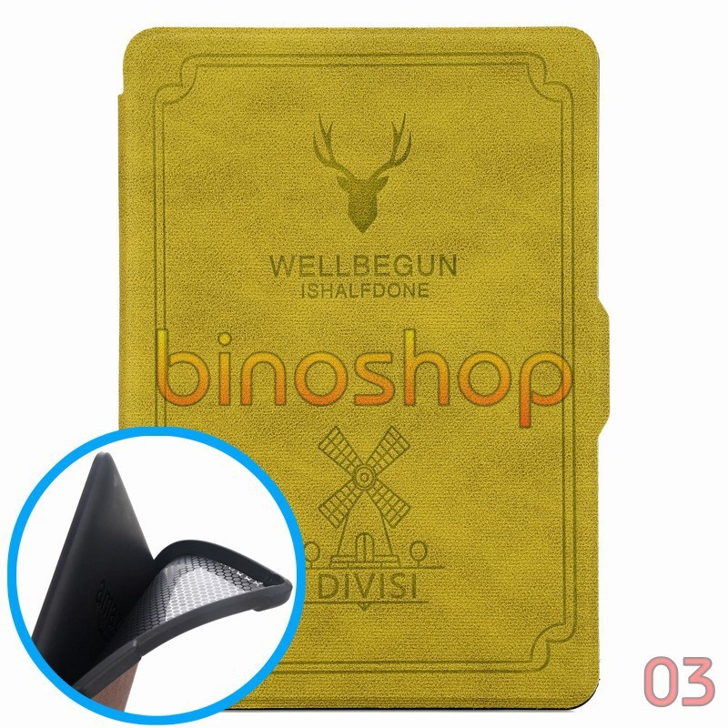 Bao da Kindle Paperwhite WELLBE (lưng silicon) - Case, Cover Kindle