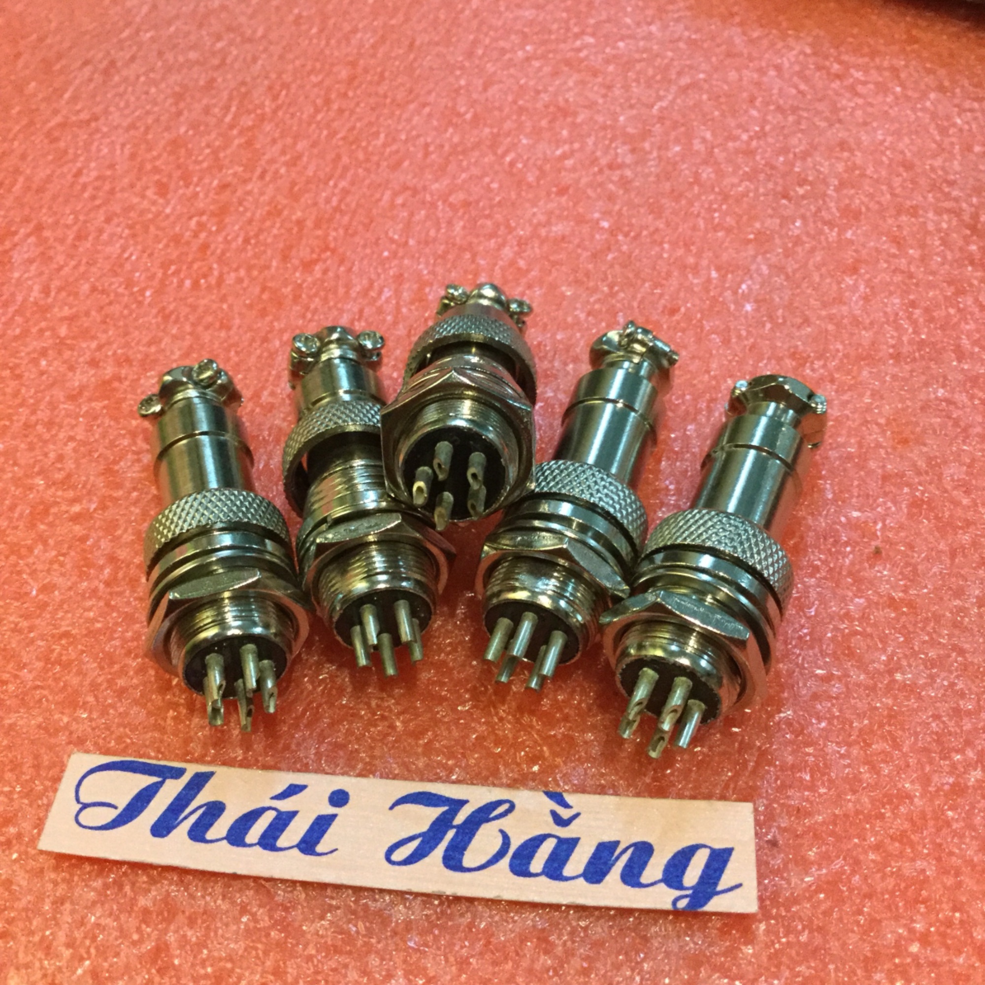 5 chiếc jack sắt tròn gx12 bộ đực và cái 5 p