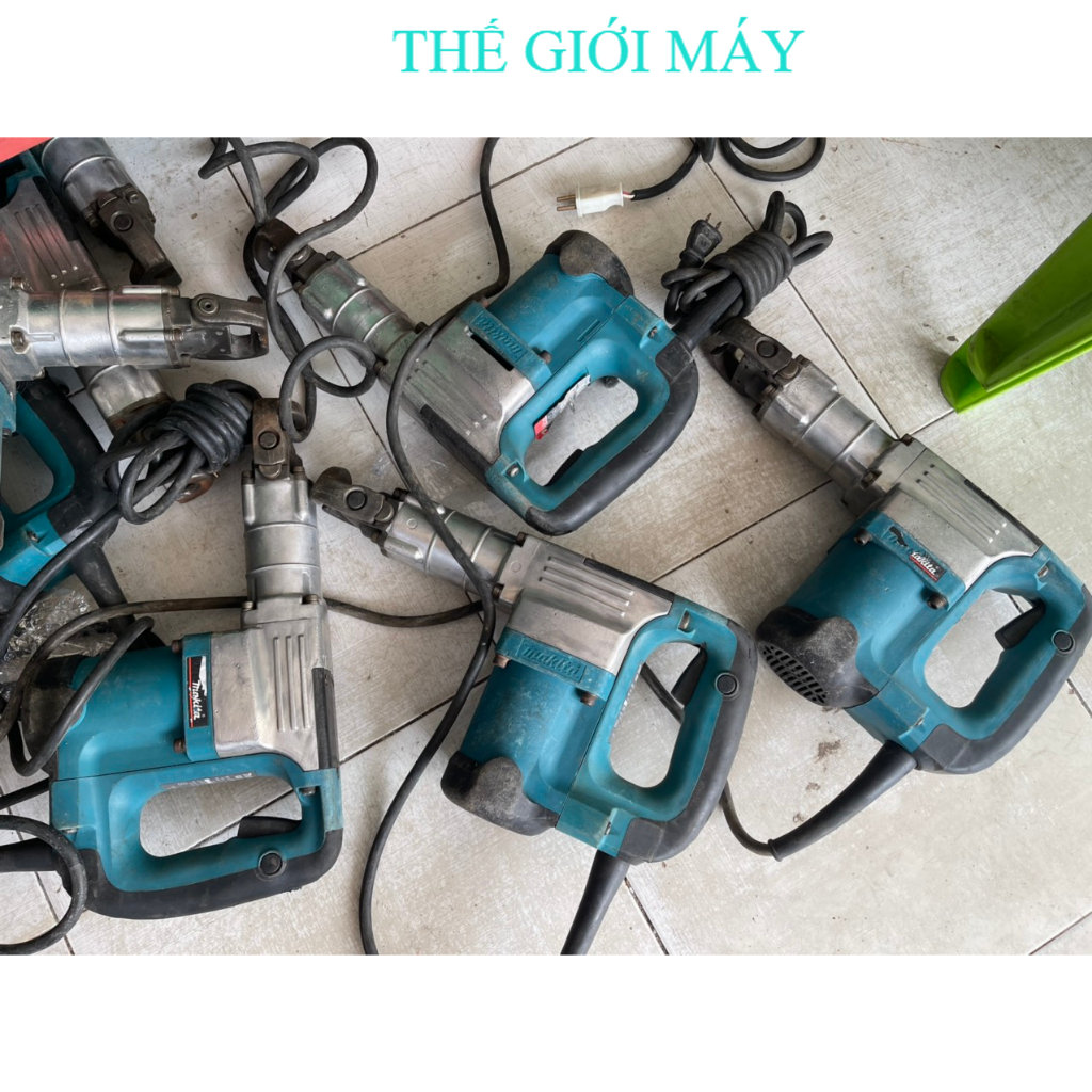 Máy đục bê tông makita bãi nhật Máy đục bê tông mũi lục giác mua tặng 2 mũi đục 1 nhon 1 dẹp thế giới máy