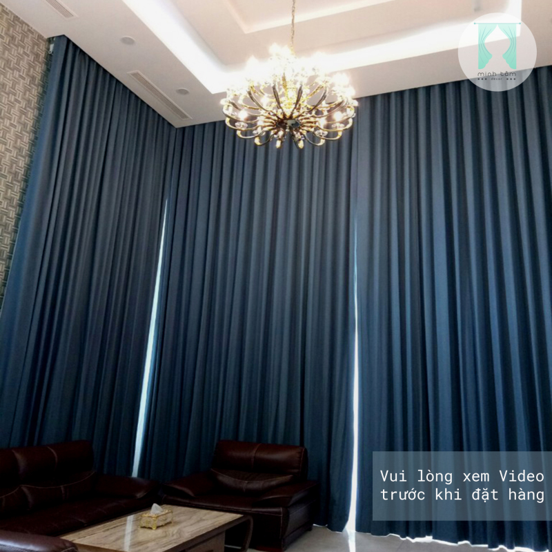 Rèm cửa sổ Minh Tâm cản nắng - Màu xanh chàm