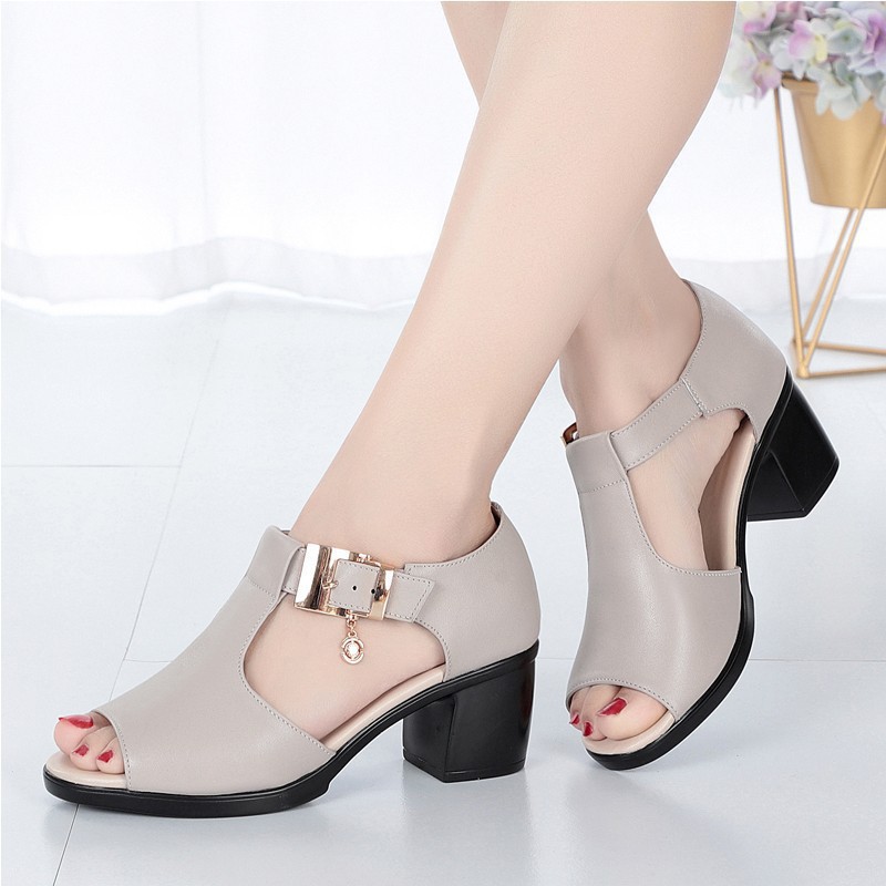 Giày cao gót nữ thời trang Hàn Quốc tăng 5 cm chiều