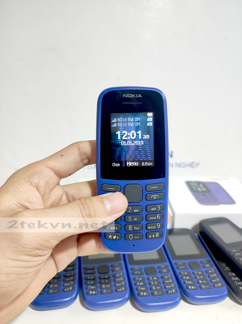 [MỚI FULL HỘP]Điện thoại 2 sim Nokia 105 (2019) giá rẻ pin trâu