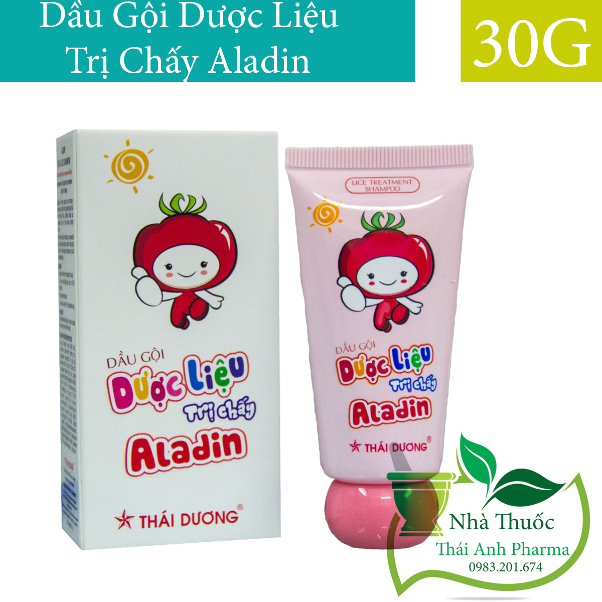 Dầu Gội Dược Liệu Diệt Chấy (Chí) ALADIN