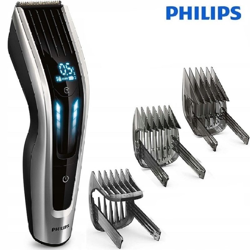 Tông đơ cắt tóc cao cấp thương hiệu nhập khẩu Philips HC9450/15, lưỡi cắt titanium dễ dàng thay đổi cữ lược, màn hình điều khiển cảm ứng, dùng liên tục lên đến 120 phút [Bảo hành 12 tháng] nhập khẩu