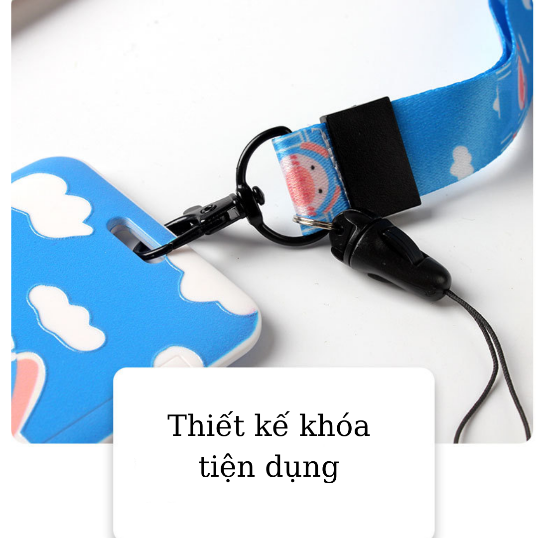 Strap student card (Style C) strap vertical card for school student office worker KUTE astray-combo Wire & Card-beyou