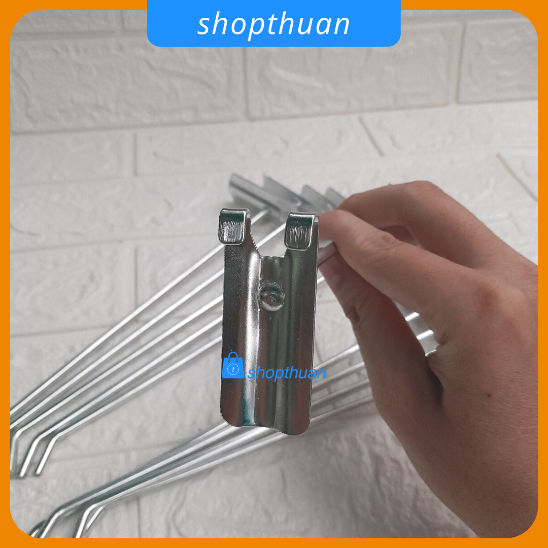 50 Cái Móc sắt treo lưới dài 25cm, tay lưới phi 5cm - móc treo lưới