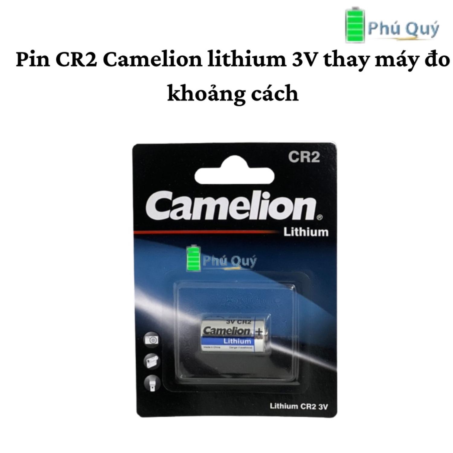 Pin CR2 Camelion lithium 3V thay máy đo khoảng cách