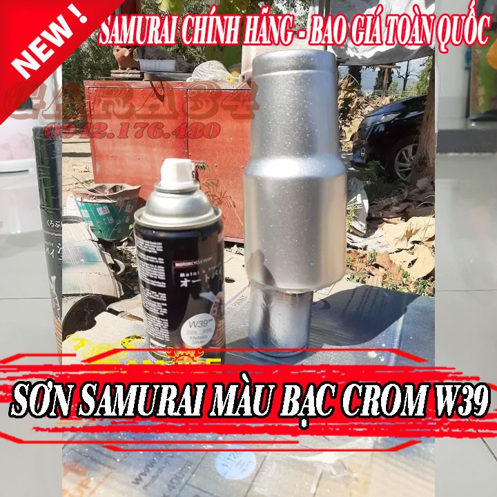 [HCM]SƠN SAMURAI MÀU BẠC CRÔM ÁNH KIM W39