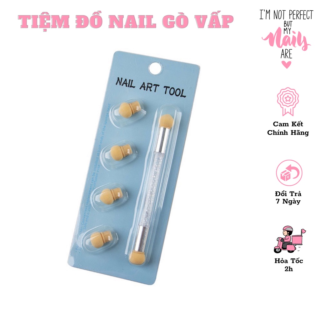 Cọ Dặm Ombre 2 Đầu Cán Đá