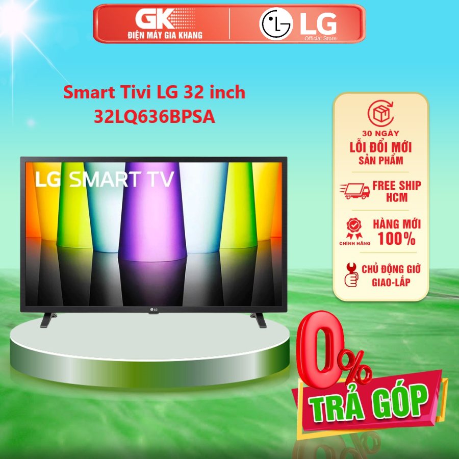 Smart tivi lg 32 inch 32lq636bpsa - giao toàn quốc - freeship hcm
