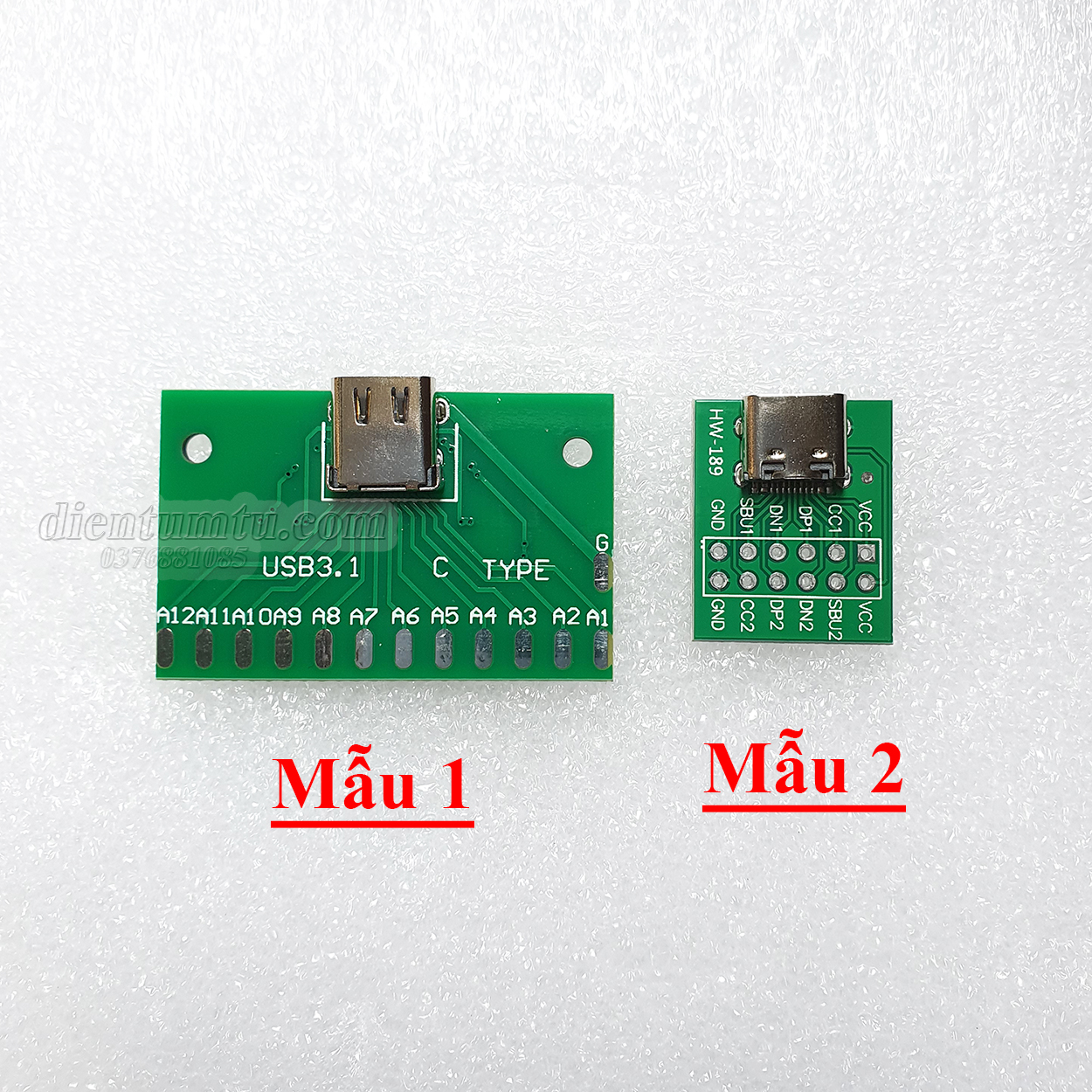 Mạch Ra Chân (hàn) Cổng USB 3.1 Type C Sang Dip 24pin