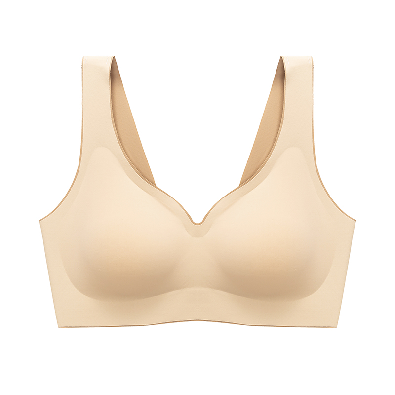 Bra comfortable seamless, lingeries thin stainless steel can prevent sagging breasts