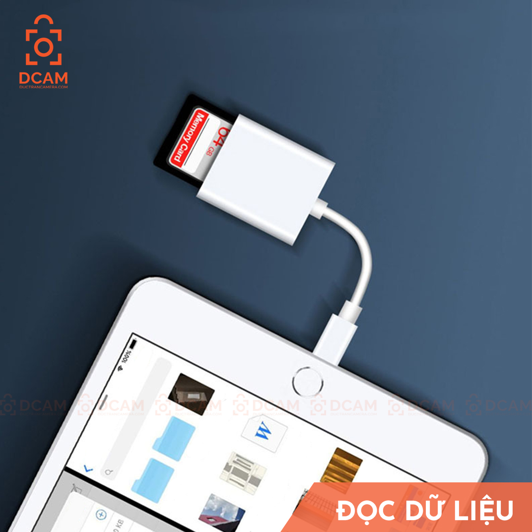 THIẾT BỊ ĐỌC THẺ SD CHO IPHONE, IPAD, IPOD