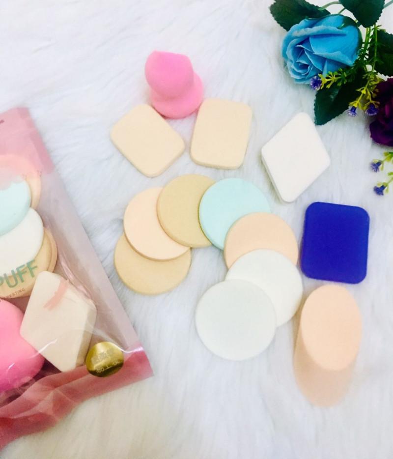 [HCM]SET BÔNG PHẤN TRANG ĐIỂM 6 món