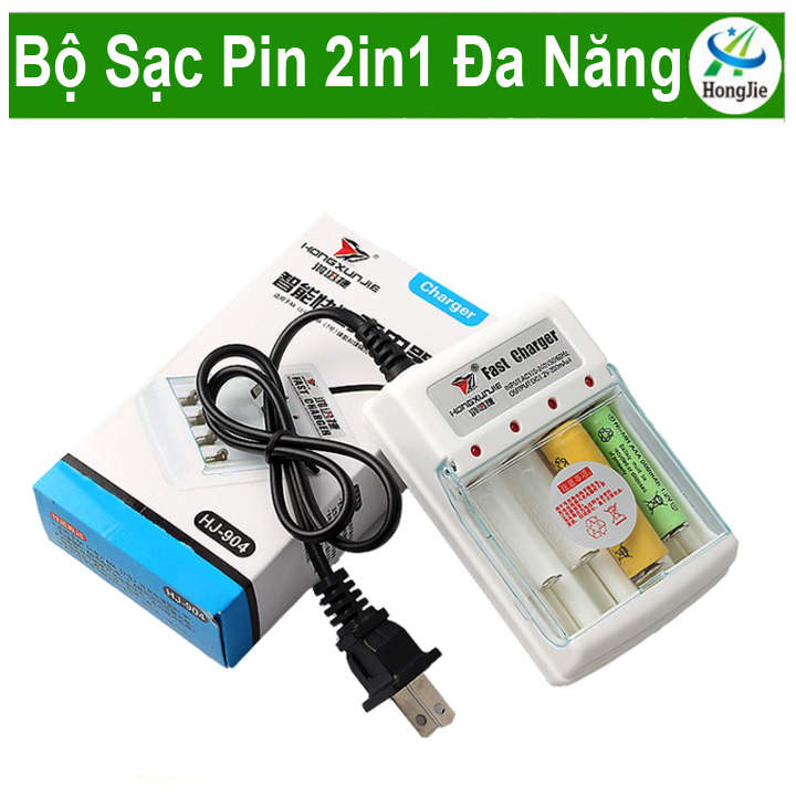Bộ Sạc Pin Đa Năng Thông Minh  AA, AAA