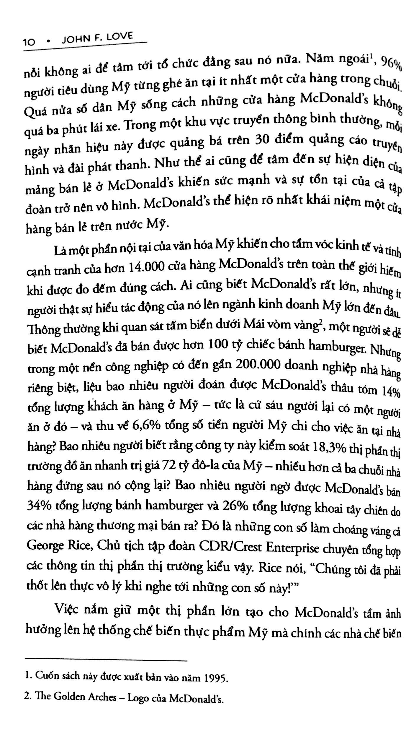 Sách - Lịch sử mái vòm vàng Mcdonald's