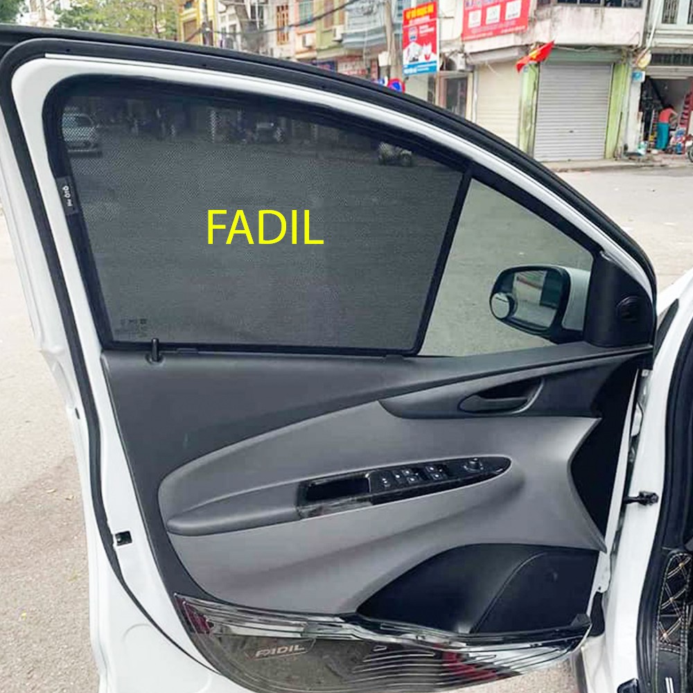 Che nắng nam châm xe Vinfat fadil 2018-2019-2020-2021, tấm che nắng, bộ 4 rèm che nắng kính sườn dành cho xe Vinfat fadil 2018-2019-2020 kèm khay rèm loại 1 dày dặn, nam châm cực hút, thiết kế chuẩn form xe, chắn nắng hiệu quả