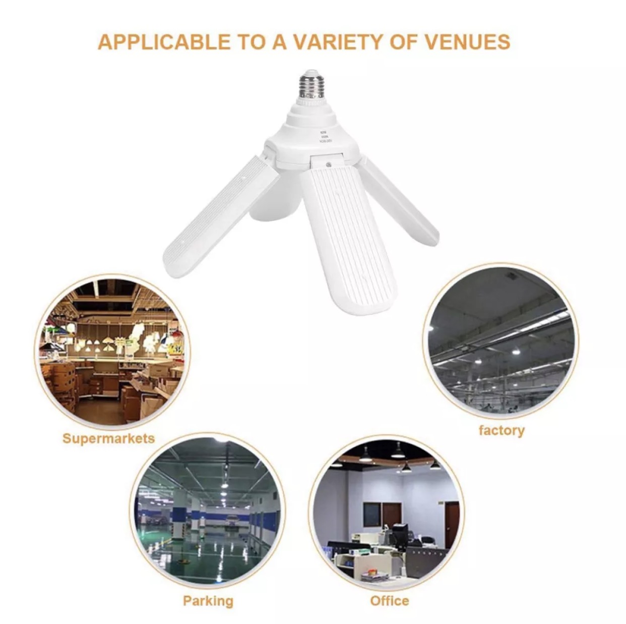 Bóng đèn led 45W, 60W cánh quạt siêu sáng
