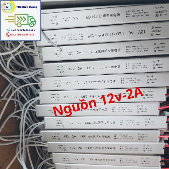 Nguồn led đũa 12V - 2A, 3A, 5A