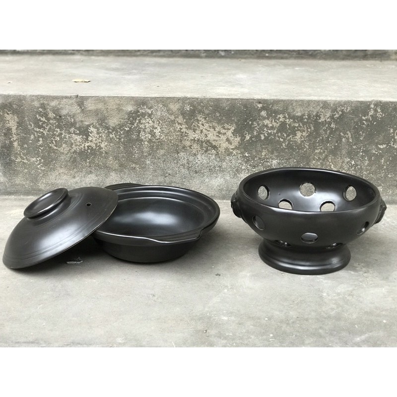 Bộ Nồi Và Bếp Nến Hâm Nóng Canh